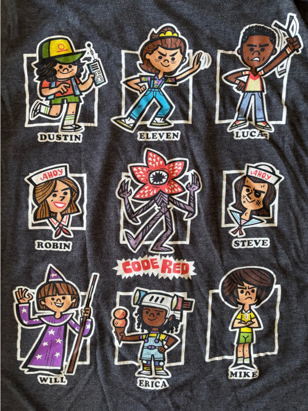 Stranger Things Kids Graphic Tee - White, Charcoal & Navy bundle - Picture 2 of 7